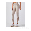 knitted seamless hollow vest fitness trousers yoga suit